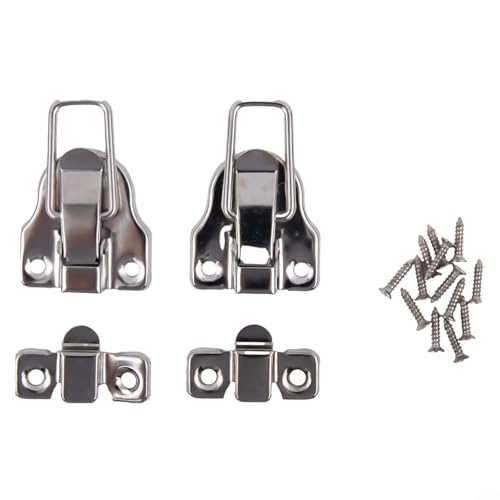 2 x Knüpf-Clips für Schmuckaufbewahrung und Holzhandwerksprojekte (Silber) von PETSTIBLE