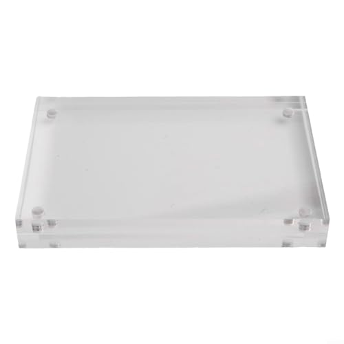 Bilderrahmen aus Acryl, mit Magnetverschluss, 8 + 8 mm Stärke, für Bilder der Größe 4 x 6 bis 14 8 x 21 cm, transparent, 8 x 12 cm von PETSTIBLE