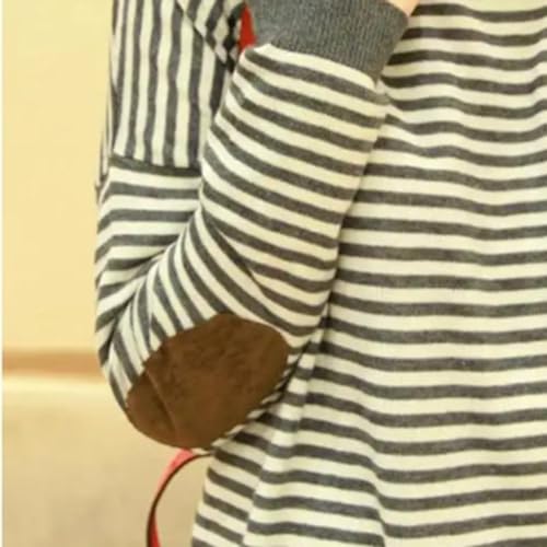 DIY Nähapplikation mit ovalen Ellbogen Knie Patches, 10 Paar genähte Stoffflicken, Kunstleder große Auswahl an Hosen und Jacken (Rot) von PETSTIBLE