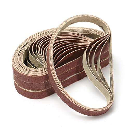 PETSTIBLE 50 Stück/Set 330 x 10 mm Schleifbänder für Bandschleifer Schleifwerkzeuge für eine Vielzahl von Holz, Möbel, Metall und Nichtmetall-Schleifen und Polieren von PETSTIBLE