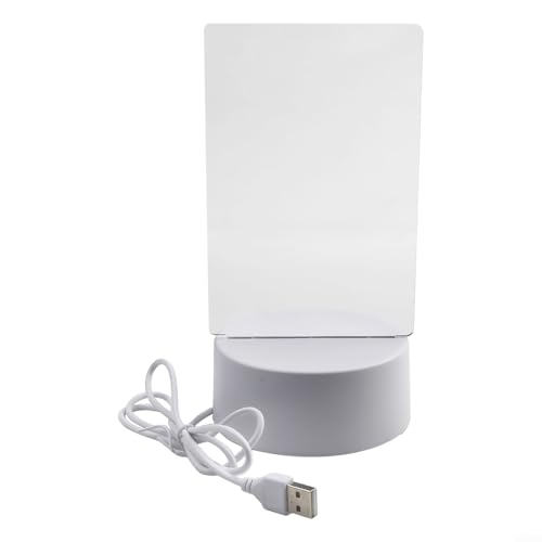 USB-betriebene Acryl-Lampe, kreatives Nachrichtenbrett mit warmem Licht und löschbarem Stift (vertikal) von PETSTIBLE