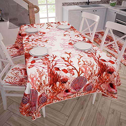 PETTI Artigiani Italiani Fleckabweisende Tischdecke 2025, 100% Mikrofaser, Corallo Rosso, 140x180 cm PETTI Artigiani Italiani Fleckabweisende Tischdecke 2025, 100% Mikrofaser, Corallo Rosso, 140x180 cm von PETTI Artigiani Italiani