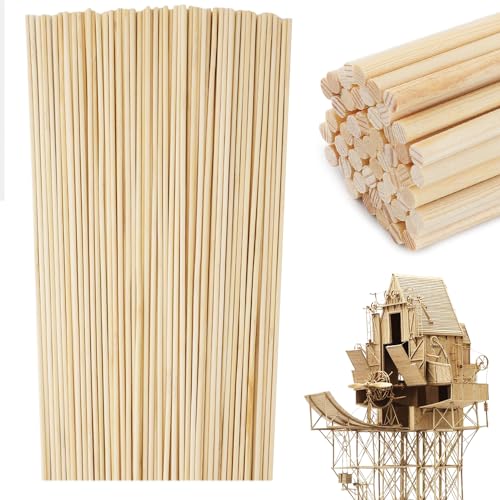 100 Stück Holzdübelstäbe, 30cm Rund Unlackiert Holzstäbchen zum Basteln Bastelstäbe Holz Holzdübelstangen für DIY Kunsthandwerk Kunstprojekte 100 Stück Holzdübelstäbe, 30cm Rund Unlackiert Holzstäbchen zum Basteln Bastelstäbe Holz Holzdübelstangen für DIY Kunsthandwerk Kunstprojekte von PEUTIER