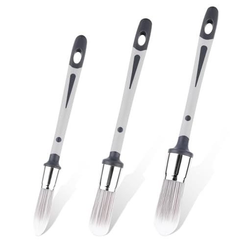3 Stück Pinsel für Wände, 1,5cm 2cm 2,4cm Klein Zierpinsel Werkzeug Farbkantenschneider zum Ausbessern Haus Wand Ecken Fenster Möbel 3 Stück Pinsel für Wände, 1,5cm 2cm 2,4cm Klein Zierpinsel Werkzeug Farbkantenschneider zum Ausbessern Haus Wand Ecken Fenster Möbel von PEUTIER