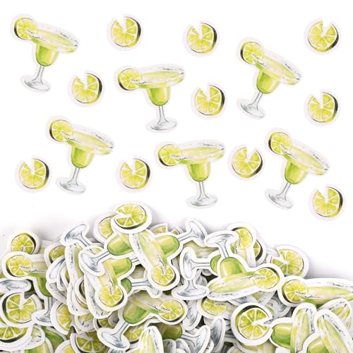 400stk Margarita Glaskonfetti, Margarita Tischkonfetti Junggesellinnenabschiedsdekoration für Mexikanische Fiesta Hochzeits Brautpartys von PEUTIER