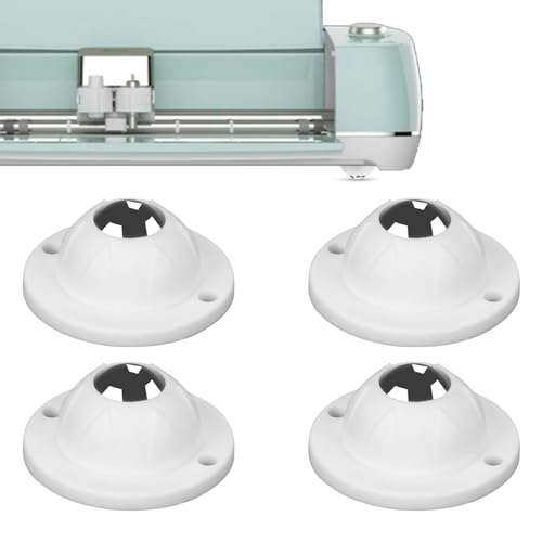 4st Mini Lenkrollen für Cricut Maker/Explore Air, Selbstklebend Selbstklebende Lenkrollen 360°Drehung Kugellager Rollen Universell Transferlager für Silhouette Cameo 4/Portrait 3 von PEUTIER