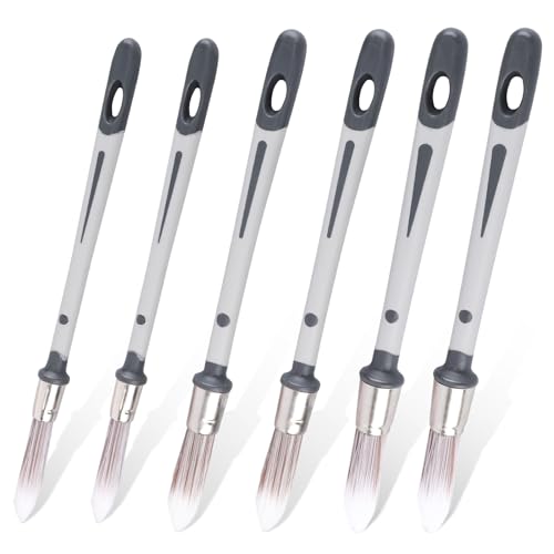 6 Stück Kleines Pinselset, 1,14cm 1,53cm 1,9cm Pinsel für Wände Farbkantenschneider Ausbessern Malwerkzeug für Fenster Haus Wand Ecken Möbel 6 Stück Kleines Pinselset, 1,14cm 1,53cm 1,9cm Pinsel für Wände Farbkantenschneider Ausbessern Malwerkzeug für Fenster Haus Wand Ecken Möbel von PEUTIER