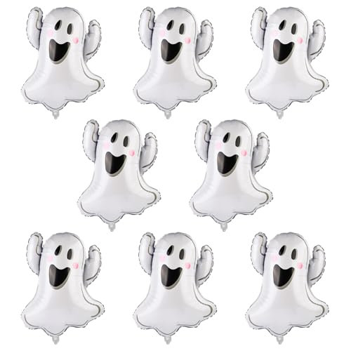 8st Halloween Geist Ballons, 74x59cm Gruselig Ballons Halloween Folienballons Halloween Schaurig Halloween Luftballon Dekorationen Partyzubehör für Halloween Party Dekorationen 8st Halloween Geist Ballons, 74x59cm Gruselig Ballons Halloween Folienballons Halloween Schaurig Halloween Luftballon Dekorationen Partyzubehör für Halloween Party Dekorationen von PEUTIER