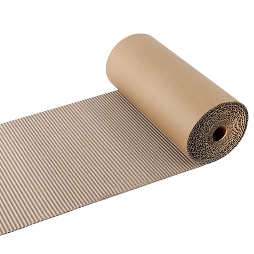 Einseitige Wellpappe Rolle, B-Welle Versandwellpappenrolle DIY Karton Wellpappen Geschenkpapier zum Verpacken Lagern Versenden Einseitige Wellpappe Rolle, B-Welle Versandwellpappenrolle DIY Karton Wellpappen Geschenkpapier zum Verpacken Lagern Versenden von PEUTIER