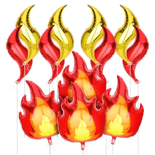 PEUTIER Feuerballons und Flammenballons Set, Feuerwehrmann Party Dekorationen Feuerballons Flammen für Feuerwehrauto Geburtstagsbedarf Dekorationen PEUTIER Feuerballons und Flammenballons Set, Feuerwehrmann Party Dekorationen Feuerballons Flammen für Feuerwehrauto Geburtstagsbedarf Dekorationen von PEUTIER