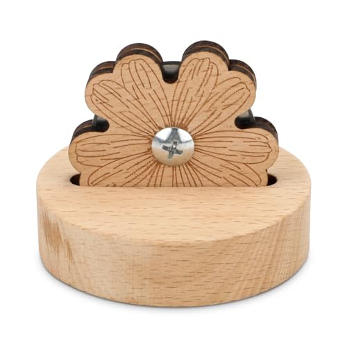 Gänseblümchen-Fadenschneider, Tisch-Klingenschoner-Garnschneider mit Rutschfestem Ständer Rotierendes Fadenschneidewerkzeug aus Holz Nähnahtzubehör Quiltzubehör Gänseblümchen-Fadenschneider, Tisch-Klingenschoner-Garnschneider mit Rutschfestem Ständer Rotierendes Fadenschneidewerkzeug aus Holz Nähnahtzubehör Quiltzubehör von PEUTIER