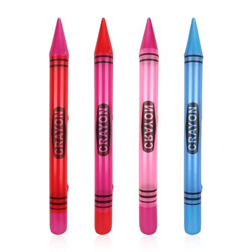 PEUTIER 4stk 100cm Riesige Aufblasbare Buntstifte, Neon Jumbo-Buntstiftballons Aufblasbar Riesige Buntstifte-Requisite Große Buntstiftdekorationen für Klassenzimmer Geburtstag Kinder Partygeschenke PEUTIER 4stk 100cm Riesige Aufblasbare Buntstifte, Neon Jumbo-Buntstiftballons Aufblasbar Riesige Buntstifte-Requisite Große Buntstiftdekorationen für Klassenzimmer Geburtstag Kinder Partygeschenke von PEUTIER