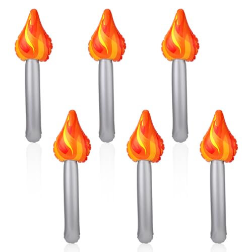PEUTIER 6stk Aufblasbares Fackel-Spielzeug, Fackel-Requisite Aufblasbares Fackel-Spielzeug für Spiele Wettbewerb Party Dekorationen Halloween Mittelalter Cosplay Sport PEUTIER 6stk Aufblasbares Fackel-Spielzeug, Fackel-Requisite Aufblasbares Fackel-Spielzeug für Spiele Wettbewerb Party Dekorationen Halloween Mittelalter Cosplay Sport von PEUTIER