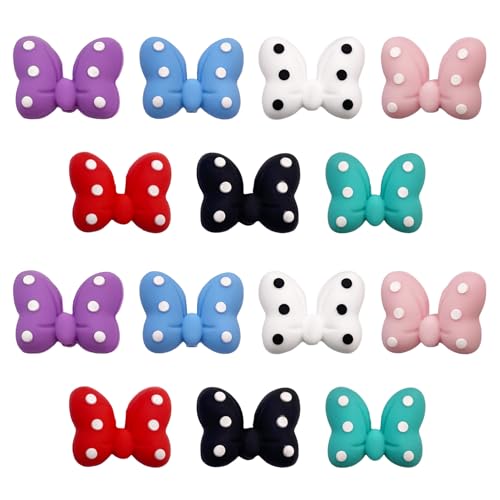 3D-Fokal-Perlen, niedlich, lose Perlen, Zubehör für DIY-Schlüsselanhänger, Armbänder, Halsketten, Stifte, Schlüsselbandherstellung (gepunkteter Schmetterling) von PEVOGON