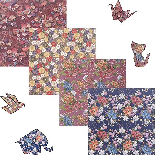 Origami Papier Faltpapier Faltblätter - 60 Blatt Unterschiedliche Muster papier Japanisches Papier 14,5 x 14,5 cm doppelseitiges Origami für DIY Kunst und Bastelprojekte von PEZEEU
