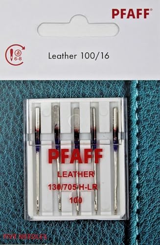 PFAFF 5 Nähmaschinennadeln 130/705H Stärke 100 für Leder, Kunstleder PFAFF 5 Nähmaschinennadeln 130/705H Stärke 100 für Leder, Kunstleder von PFAFF