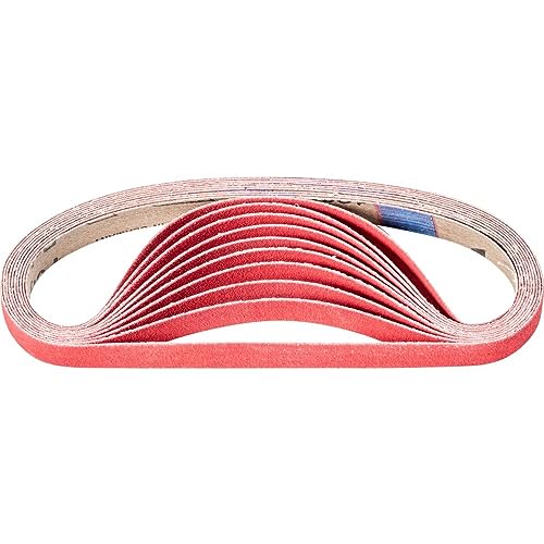 PFERD 799659 Kurzbander BA, Ausführung Keramikkorn Co-Cool, 120 Korngröße, 457mm x 13mm, 100 Stück von PFERD