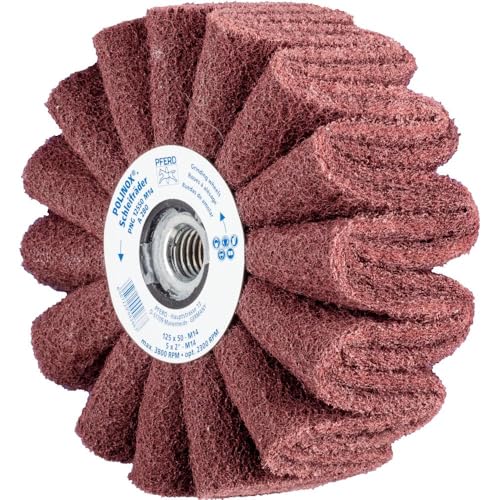 Polinox Schleifrad mit Gewinde PNG - Ø 125mm, Breite: 50mm, RPM: 3.800, Gewinde: M14 - Korngröße: 280 von PFERD