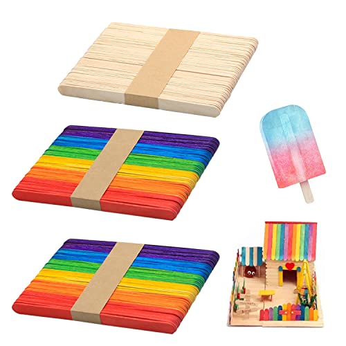 150 stück Holzstäbchen, farbige hölzerne Eis am Stiel, 114 * 10 * 2 mm, kreative handgefertigte Spielmaterialien für Kinder, geeignet für die DIY-Eisherstellung, kreative Handwerkskunst. 150 stück Holzstäbchen, farbige hölzerne Eis am Stiel, 114 * 10 * 2 mm, kreative handgefertigte Spielmaterialien für Kinder, geeignet für die DIY-Eisherstellung, kreative Handwerkskunst. von PFLYPF