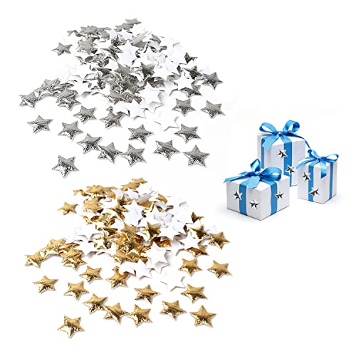 200 stück Sternaufkleber, Weihnachtsdekorationsgeschenke, Goldstern-Zubehöraufkleber, Materialzubehör, glänzendes Silber, Party- / Hochzeits- / Feiertagsdekorationen 200 stück Sternaufkleber, Weihnachtsdekorationsgeschenke, Goldstern-Zubehöraufkleber, Materialzubehör, glänzendes Silber, Party- / Hochzeits- / Feiertagsdekorationen von PFLYPF