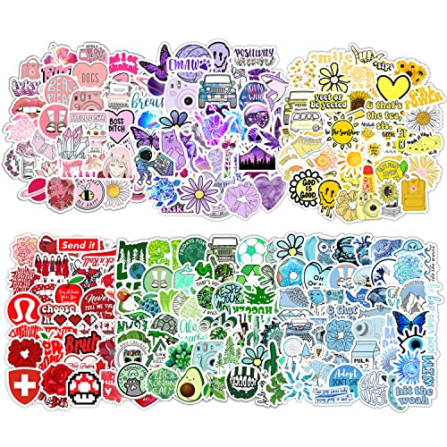 PFLYPF 300 Pcs Aufkleber, SüßE Aufkleber, äSthetische Aufklebersets, Cartoon-Kinderaufkleber, Dekorative Aufkleber für GepäCk, Laptop, Wasserbecher, KüHlschrank, Schreibtisch, Skateboard von PFLYPF