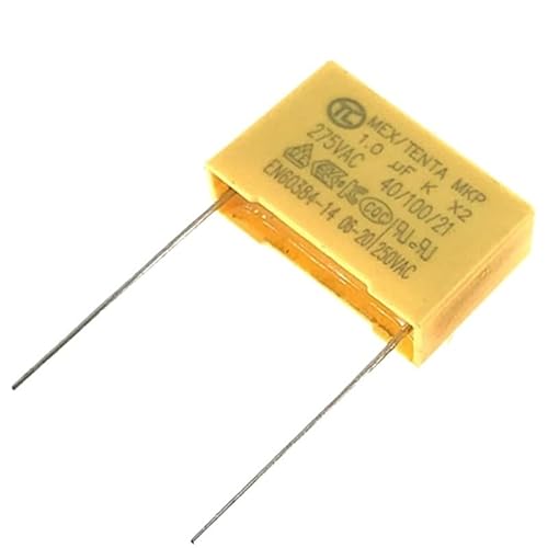 10PCS 275VAC Kondensator X2 Serie 0,01UF ~ 2,2UF Polypropylen Film Kondensator Neue 10nf 100nf 150nf 200nf 680nf 470nf 1UF (Size : 0.22UF 15MM) von PFRANK