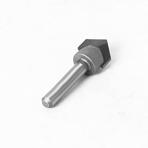 PFRANK 1 stücke 1/2 "1/4" Schaft Industriequalität Fräser for Holz 90 Grad V Typ Schlitzschneider Wolfram Holzbearbeitung Schnitzwerkzeug (Size : 6.35mm Shank, Color : 6.35X19.05) von PFRANK