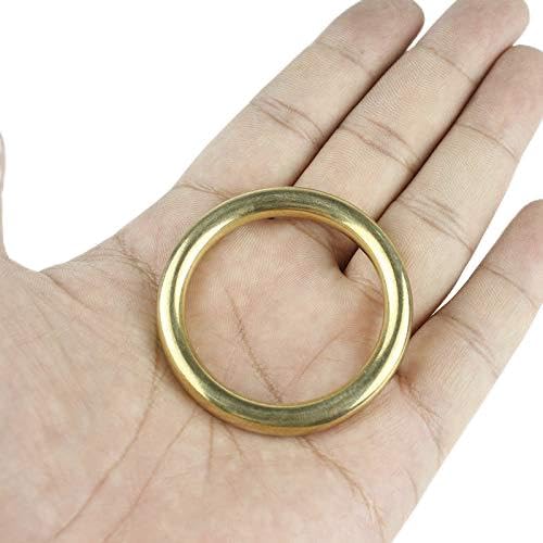 PFRANK O-Ring aus massivem Messing, nahtlos, runde Schnalle, for Gurtband, Leder, Handwerk, Tasche, Riemen, Gürtel, Haustierhalsband, 1 Stück (Color : 16mm) von PFRANK
