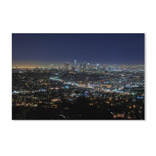 PGCKSK 5D Diamond Painting Kits für Erwachsene Kinder，Stadt Los Angeles，DIY Vollrunder Bohrer Diamantkunst Strass Kristallstickerei Bilder Kreuzstich für Zuhause Wanddekoration（40x50cm）-A79 von PGCKSK