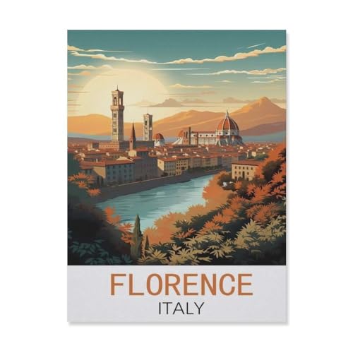 PGCKSK 5D diy Diamond Painting，Florenz Italien，Full Round Diamantstickerei Mosaik Kreuzstichmuster Perlenstickerei Home Deco（50 x 60 cm/19.68 x 23.62 Zoll）-FJ52 von PGCKSK