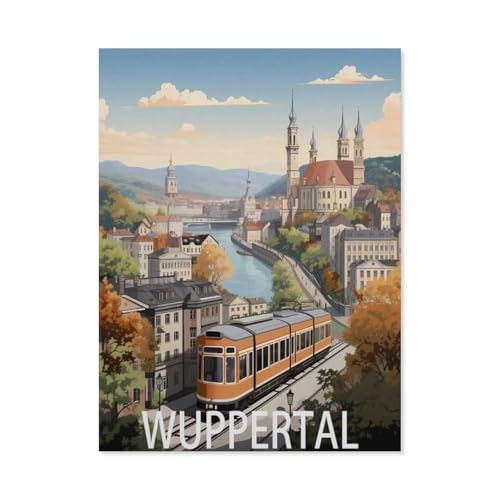 PGCKSK 5D diy Diamond Painting，Wuppertal，Full Round Diamantstickerei Mosaik Kreuzstichmuster Perlenstickerei Home Deco（40 x 50 cm/15.74 x 19.68 Zoll）-AW61 von PGCKSK