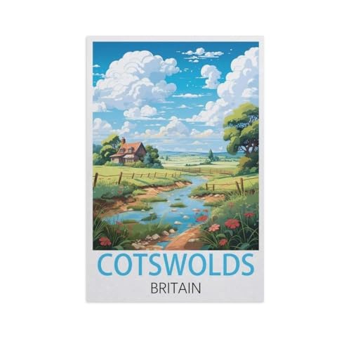 PGCKSK Cotswolds, Großbritannien，DIY Diamant Stickerei volle Round Bohrer 5d DIY Diamant malerei mosaik dekoration（50 x 60 cm/19.68 x 23.62 Zoll）-GJ26 von PGCKSK