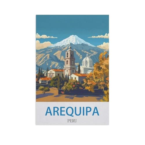 PGCKSK DIY 5D Diamond Painting Cross Stitch，Arequipa, Peru，Round Drill Arts Diamond Embroidery Rhinestones Painting Beadwork（50 x 60 cm/19.68 x 23.62 Zoll）-GF21 von PGCKSK