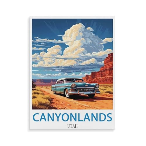 PGCKSK DIY 5D Diamond Painting Cross Stitch，Canyonlands National Park Utah，Round Drill Arts Diamond Embroidery Rhinestones Painting Beadwork(40x50cm)-U65 von PGCKSK