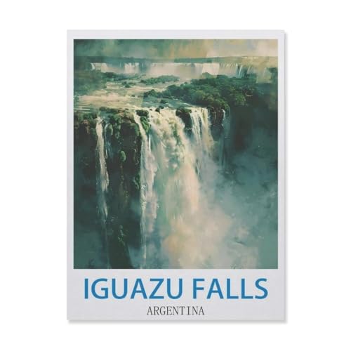 PGCKSK DIY 5D Diamond Painting Cross Stitch，Iguazu-Fälle, Argentinien，Round Drill Arts Diamond Embroidery Rhinestones Painting Beadwork（40 x 50 cm/15.74 x 19.68 Zoll）-DO70 von PGCKSK