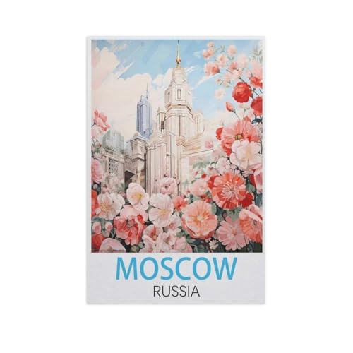 PGCKSK DIY 5D Diamond Painting Cross Stitch，Moskau, Russland，Round Drill Arts Diamond Embroidery Rhinestones Painting Beadwork（50 x 60 cm/19.68 x 23.62 Zoll）-FP41 von PGCKSK