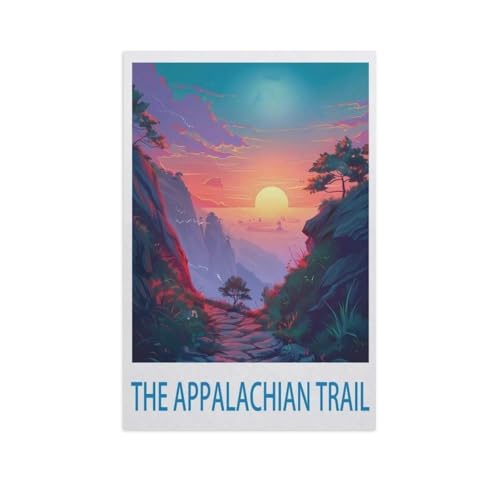 PGCKSK DIY 5D Diamond Painting Cross Stitch，der Appalachian Trail，Round Drill Arts Diamond Embroidery Rhinestones Painting Beadwork（40 x 50 cm/15.74 x 19.68 Zoll）-GD21 von PGCKSK