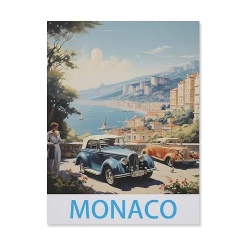 PGCKSK DIY 5d Diamond Malerei Kits für Erwachsene Kinder，Monaco，Vollrunde Diamond Stickkits Cross -Stitch Kristall Strassbilder Kunsthandwerk Home Wall Decoration（50 x 60 cm/19.68 x 23.62 Zoll）-FN16 von PGCKSK