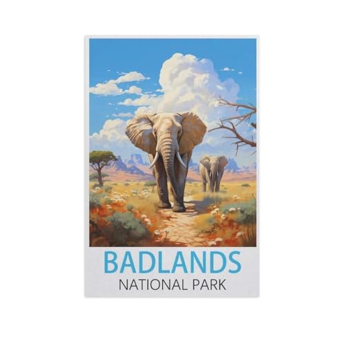 PGCKSK DIY Diamond Painting Set，Badlands Nationalpark，Diamantmalerei, handgemachte Stickerei Geschenke für Erwachsene/Kinder（50 x 60 cm/19.68 x 23.62 Zoll）-FP91 von PGCKSK