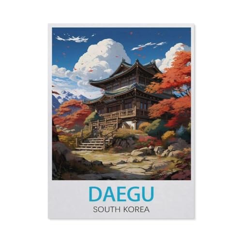 PGCKSK Diamond 5D DIY Diamond Painting，Daegu Südkorea，3D-Stickerei Kreuzstich-Mosaik-Malerei-Dekor（50 x 60 cm/19.68 x 23.62 Zoll）-AY68 von PGCKSK