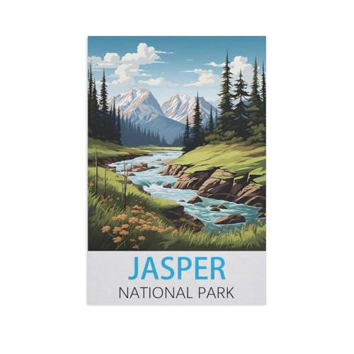 PGCKSK Diamond 5D DIY Diamond Painting，Jasper Nationalpark，3D-Stickerei Kreuzstich-Mosaik-Malerei-Dekor（30 x 40 cm/11.81 x 15.74 Zoll）-FP99 von PGCKSK