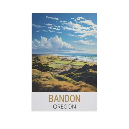 PGCKSK Diamond Painting，Bandon, Oregon，Crystal Embroidery Beads 5D Full Round Cross Stitch Kit Handwork Mosaic（40 x 50 cm/15.74 x 19.68 Zoll）-FN54 von PGCKSK