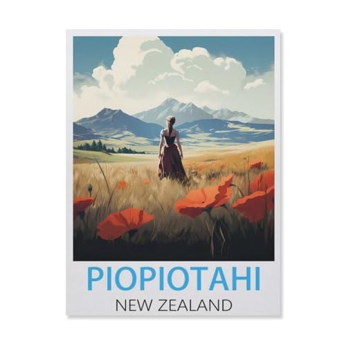 PGCKSK Diamond Painting，Piopiotahi, Neuseeland，Crystal Embroidery Beads 5D Full Round Cross Stitch Kit Handwork Mosaic（50 x 60 cm/19.68 x 23.62 Zoll）-FN14 von PGCKSK