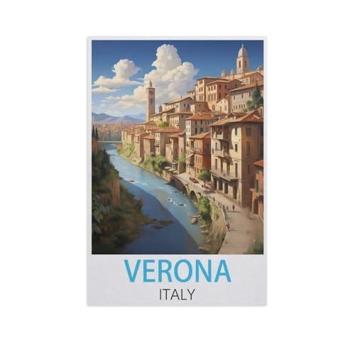 PGCKSK Diamond Painting，Verona, Italien，DIY 5d Diamant Painting Bilder, Diamant malerei Kits Malen nach Zahlen Wohnzimmer Bilder für die Inneneinrichtung（30 x 40 cm/11.81 x 15.74 Zoll）-FO20 von PGCKSK