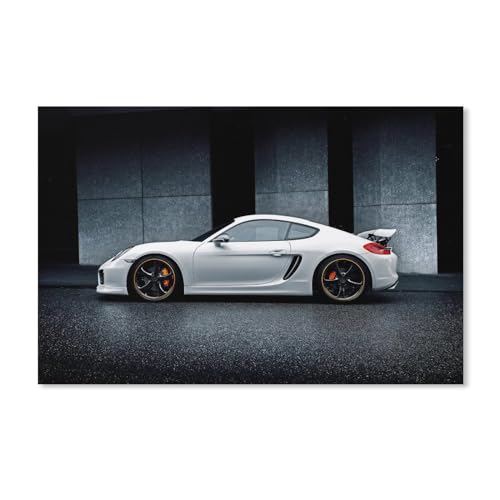 PGCKSK Diamond Painting Kits für Erwachsene，Weißer Sportwagen，DIY 5D Diamond Art für Anfänger für Wanddekoration（30x40cm）-B82 von PGCKSK