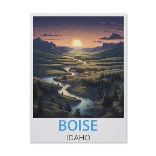 PGCKSK Full Round Drill 5d DIY Diamond Painting，Boise, Idaho，Diamond Embroidery Wall Home Decoration Kids Gift（40 x 50 cm/15.74 x 19.68 Zoll）-FN3 von PGCKSK
