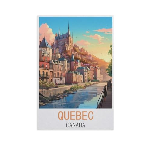 PGCKSK Québec, Kanada，Full Round Diamond 5D DIY Diamond Painting 3D Stickerei Kreuzstich Mosaik Gemälde Dekor（50 x 60 cm/19.68 x 23.62 Zoll）-FP25 von PGCKSK