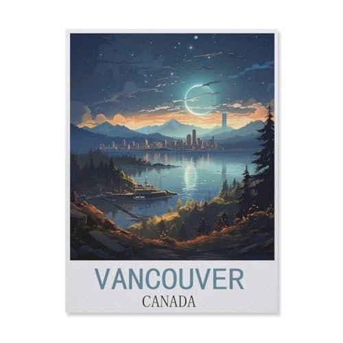 PGCKSK Vancouver, Kanada，Diamant-Malerei-Sets für Erwachsene – 5D-Diamant-Malerei-Kit, Vollbohrer Diamant-Kunst-Kits für Zuhause Wanddekoration（40 x 50 cm/15.74 x 19.68 Zoll）-FK64 von PGCKSK