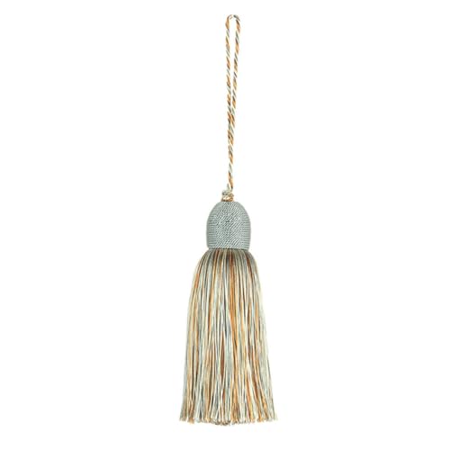 12 cm einfache Quasten-Anhänger, Seidenbürste, Fransen, Nähen, hängendes Seil, Vorhang-Zubehör, Besatz, DIY-Kleidung, Dekoration, Schlüsselquaste, 28 cm, Blau 12 cm einfache Quasten-Anhänger, Seidenbürste, Fransen, Nähen, hängendes Seil, Vorhang-Zubehör, Besatz, DIY-Kleidung, Dekoration, Schlüsselquaste, 28 cm, Blau von PGGOLF