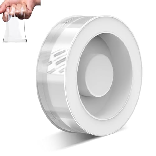 Doppelseitiges Klebeband Extra Stark,Transparent Nano Tape, Abnehmbar Spurlos Klebeband Doppelseitig Dünn für Teppich, Foto Wand, Küche, Zuhause, Auto oder Outdoor (1PCS) von PGSLPH